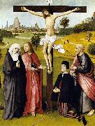 Hieronymus Bosch Crucifixion with a Donor Sweden oil painting artist